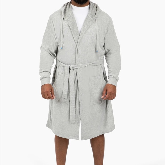 Brand new DudeRobe mens robe. Gray in size L/XL. - Picture 11 of 12